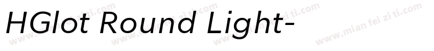 HGlot Round Light字体转换